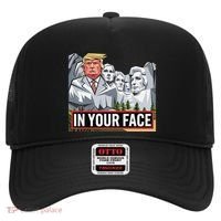 Funny Donald Trump Added To Mt. Rushmore In Your Face Hat thumb 0