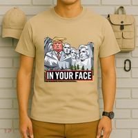 Funny Donald Trump Added To Mt. Rushmore In Your Face T-Shirt thumb 6