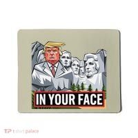 Funny Donald Trump Added To Mt. Rushmore In Your Face Mousepad thumb 0