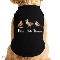 Flicker Dodo Titmouse Funny Doggie Tank thumb 0