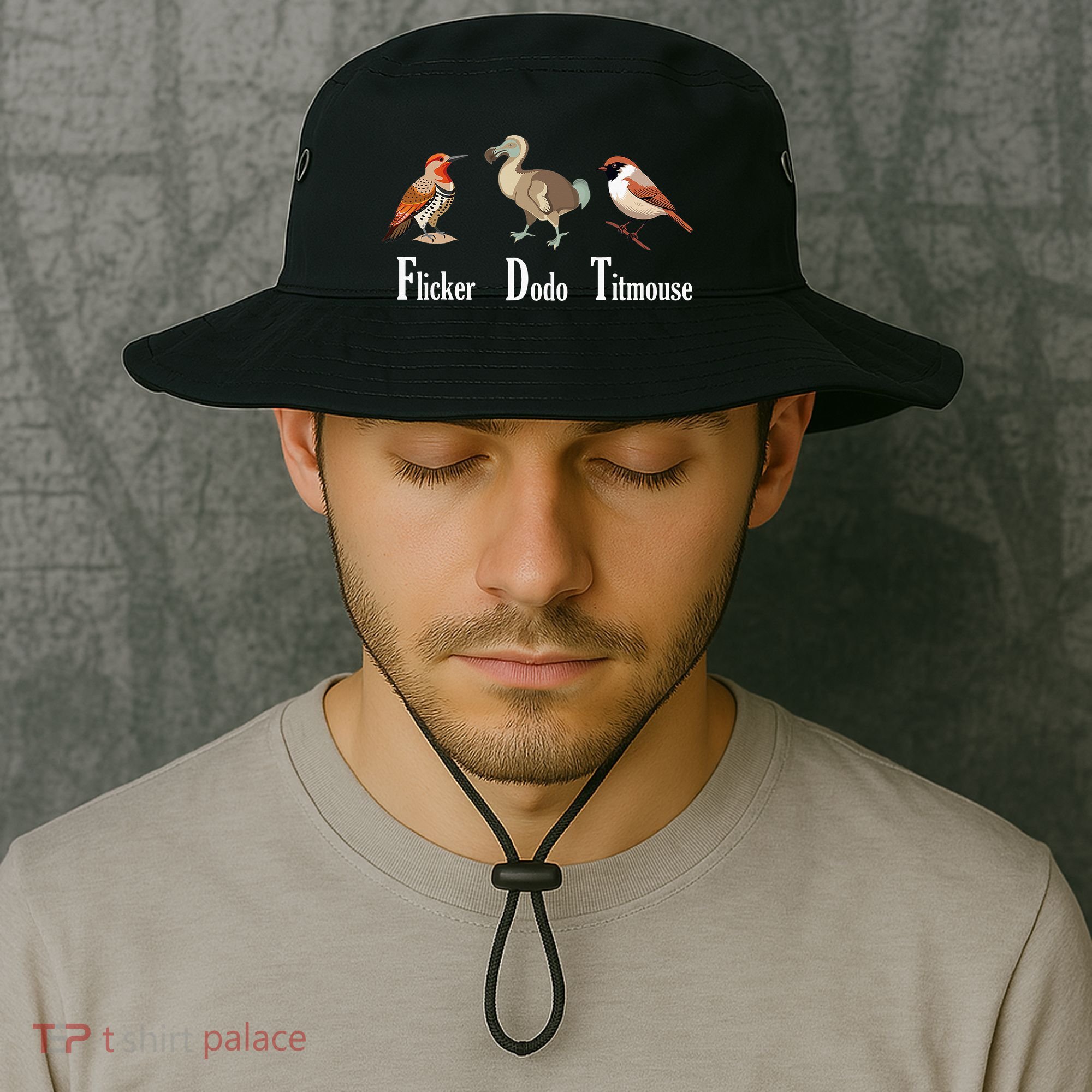 Flicker Dodo Titmouse Funny Bucket Hat