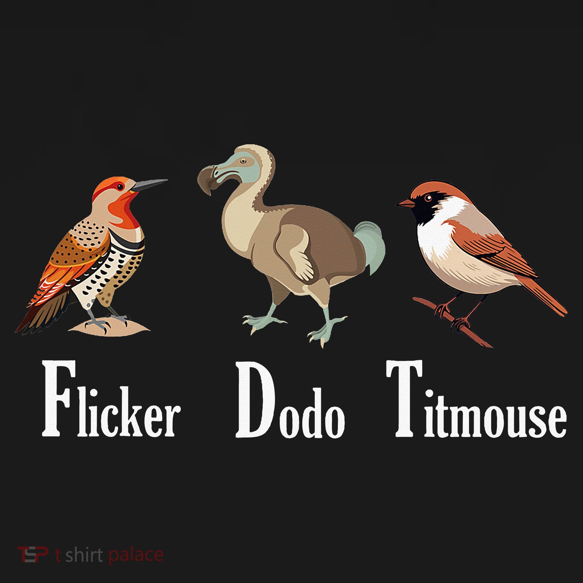 Flicker Dodo Titmouse Funny Bucket Hat