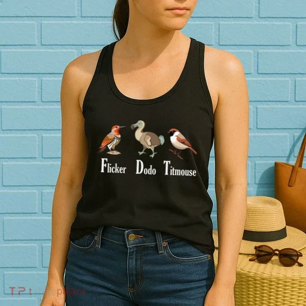 Flicker Dodo Titmouse Funny Women's Tank Top