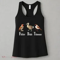 Flicker Dodo Titmouse Funny Women's Tank Top thumb 3