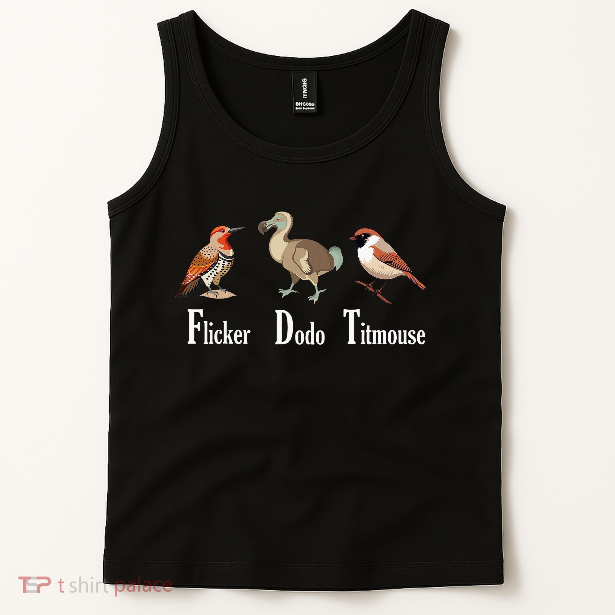 Flicker Dodo Titmouse Funny Tank Top