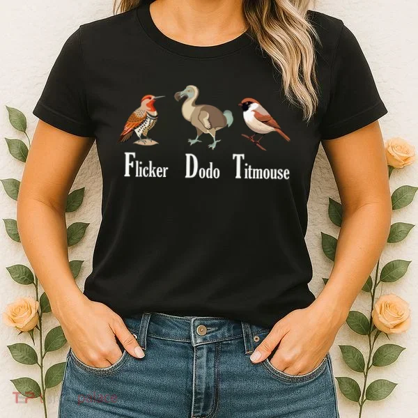 Flicker Dodo Titmouse Funny Women's T-Shirt