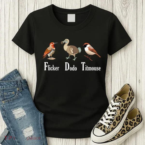 Flicker Dodo Titmouse Funny Women's T-Shirt