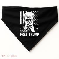 Free Donald Trump Republican Support USA-Made Doggie Bandana thumb 0