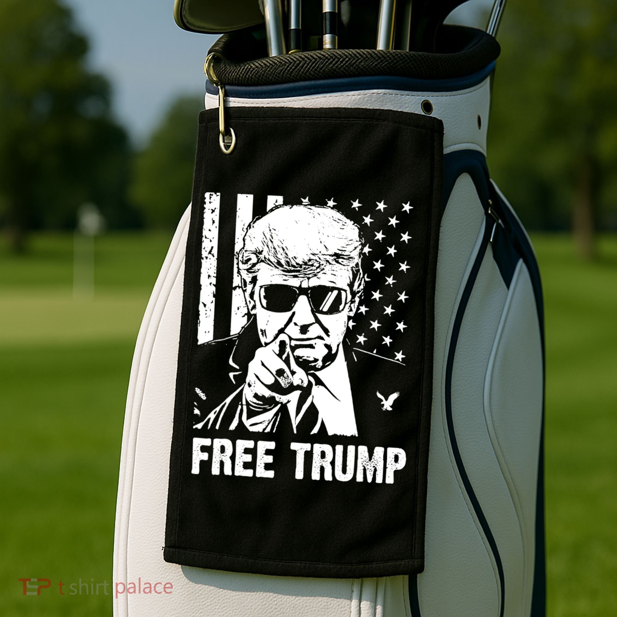 Free Donald Trump Republican Support Golf Towel