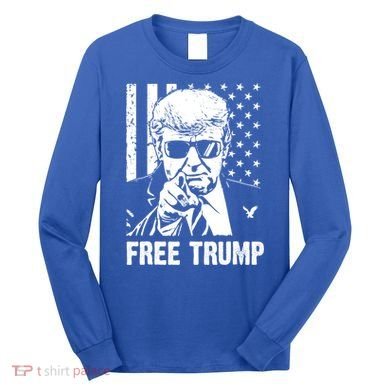Free Donald Trump Republican Support Long Sleeve Shirt
