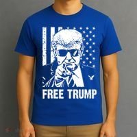 Free Donald Trump Republican Support T-Shirt thumb 3