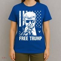 Free Donald Trump Republican Support T-Shirt thumb 4