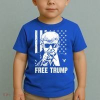 Free Donald Trump Republican Support Toddler T-Shirt thumb 2