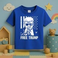Free Donald Trump Republican Support Toddler T-Shirt thumb 3