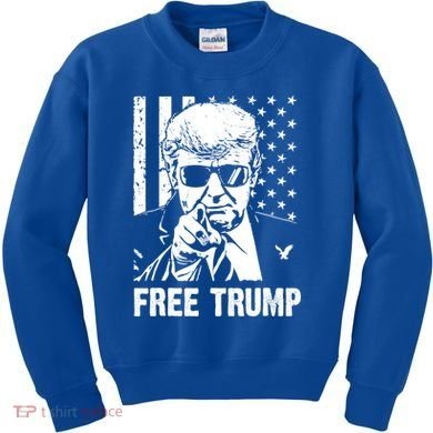 Free Donald Trump Republican Support Kids Sweatshirt
