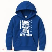 Free Donald Trump Republican Support Kids Hoodie thumb 0