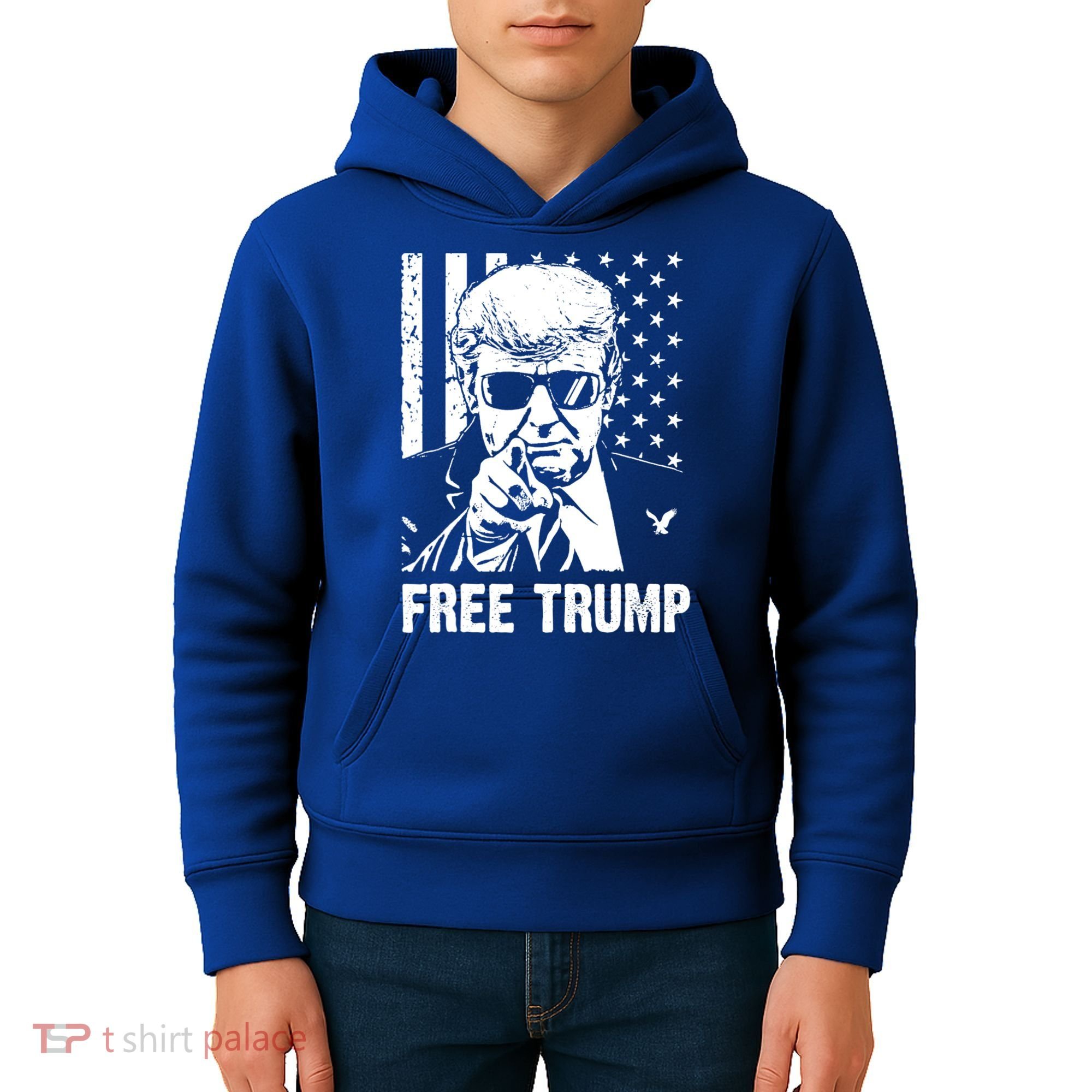 Free Donald Trump Republican Support Kids Hoodie