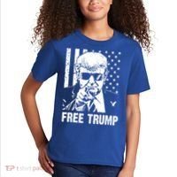 Free Donald Trump Republican Support Kids T-Shirt thumb 2