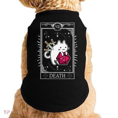 Funny Dungeon Tarot Card Cat Dice D20 Doggie Tank