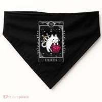Funny Dungeon Tarot Card Cat Dice D20 USA-Made Doggie Bandana thumb 0