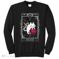 Funny Dungeon Tarot Card Cat Dice D20 Sweatshirt thumb 0
