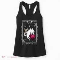 Funny Dungeon Tarot Card Cat Dice D20 Women's Tank Top thumb 0