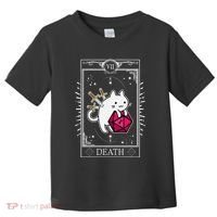 Funny Dungeon Tarot Card Cat Dice D20 Toddler T-Shirt thumb 0