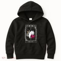 Funny Dungeon Tarot Card Cat Dice D20 Kids Hoodie thumb 0