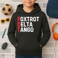 Foxtrot Delta Tango Kids Hoodie thumb 2
