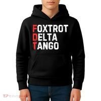 Foxtrot Delta Tango Kids Hoodie thumb 4