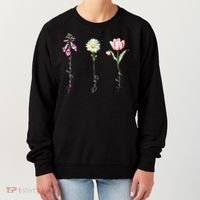 Foxglove Daisy Tulip Flower Foxglove Daisy Tulip Floral Women's Sweatshirt thumb 0