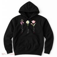 Foxglove Daisy Tulip Flower Foxglove Daisy Tulip Floral Hoodie thumb 0