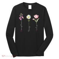 Foxglove Daisy Tulip Flower Foxglove Daisy Tulip Floral Long Sleeve Shirt thumb 0
