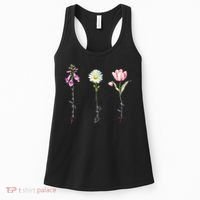 Foxglove Daisy Tulip Flower Foxglove Daisy Tulip Floral Women's Tank Top thumb 0