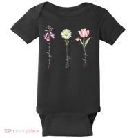 Foxglove Daisy Tulip Flower Foxglove Daisy Tulip Floral Baby Bodysuit thumb 0