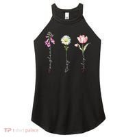 Foxglove Daisy Tulip Flower Foxglove Daisy Tulip Floral Women's Perfect Tri Rocker Tank thumb 0