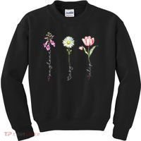 Foxglove Daisy Tulip Flower Foxglove Daisy Tulip Floral Kids Sweatshirt thumb 0
