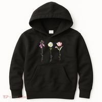 Foxglove Daisy Tulip Flower Foxglove Daisy Tulip Floral Kids Hoodie thumb 0