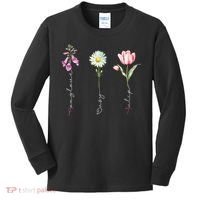 Foxglove Daisy Tulip Flower Foxglove Daisy Tulip Floral Kids Long Sleeve Shirt thumb 0