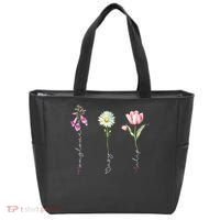 Foxglove Daisy Tulip Flower Foxglove Daisy Tulip Floral Tote Bag thumb 0