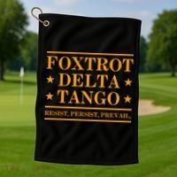 Foxtrot Delta Tango Golf Towel thumb 1