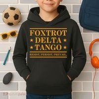Foxtrot Delta Tango Kids Hoodie thumb 2