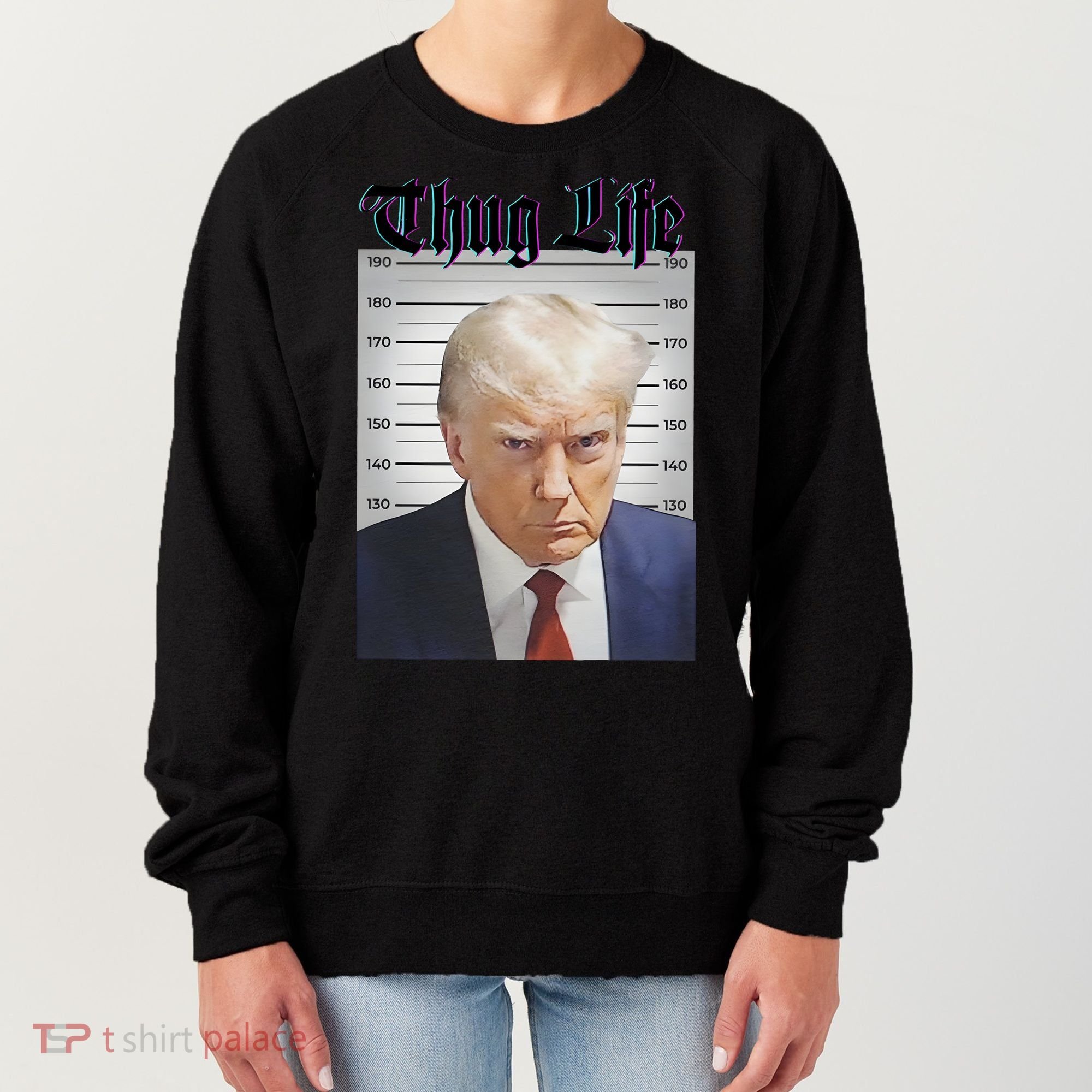 Funny Donald Trump Thug Life Squad Team Women's Sweatshirt
