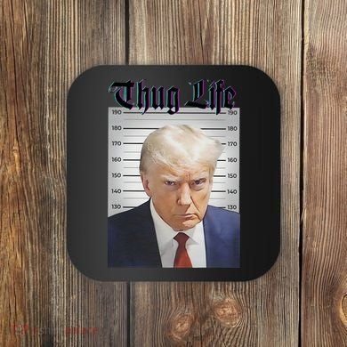 Funny Donald Trump Thug Life Squad Team Coaster
