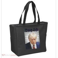 Funny Donald Trump Thug Life Squad Team Tote Bag thumb 2