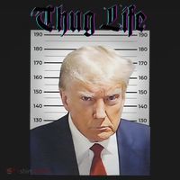 Funny Donald Trump Thug Life Squad Team Tote Bag thumb 4