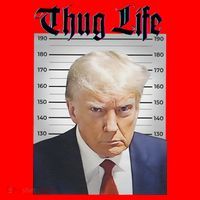 Funny Donald Trump Thug Life Squad Team Santa Hat thumb 1