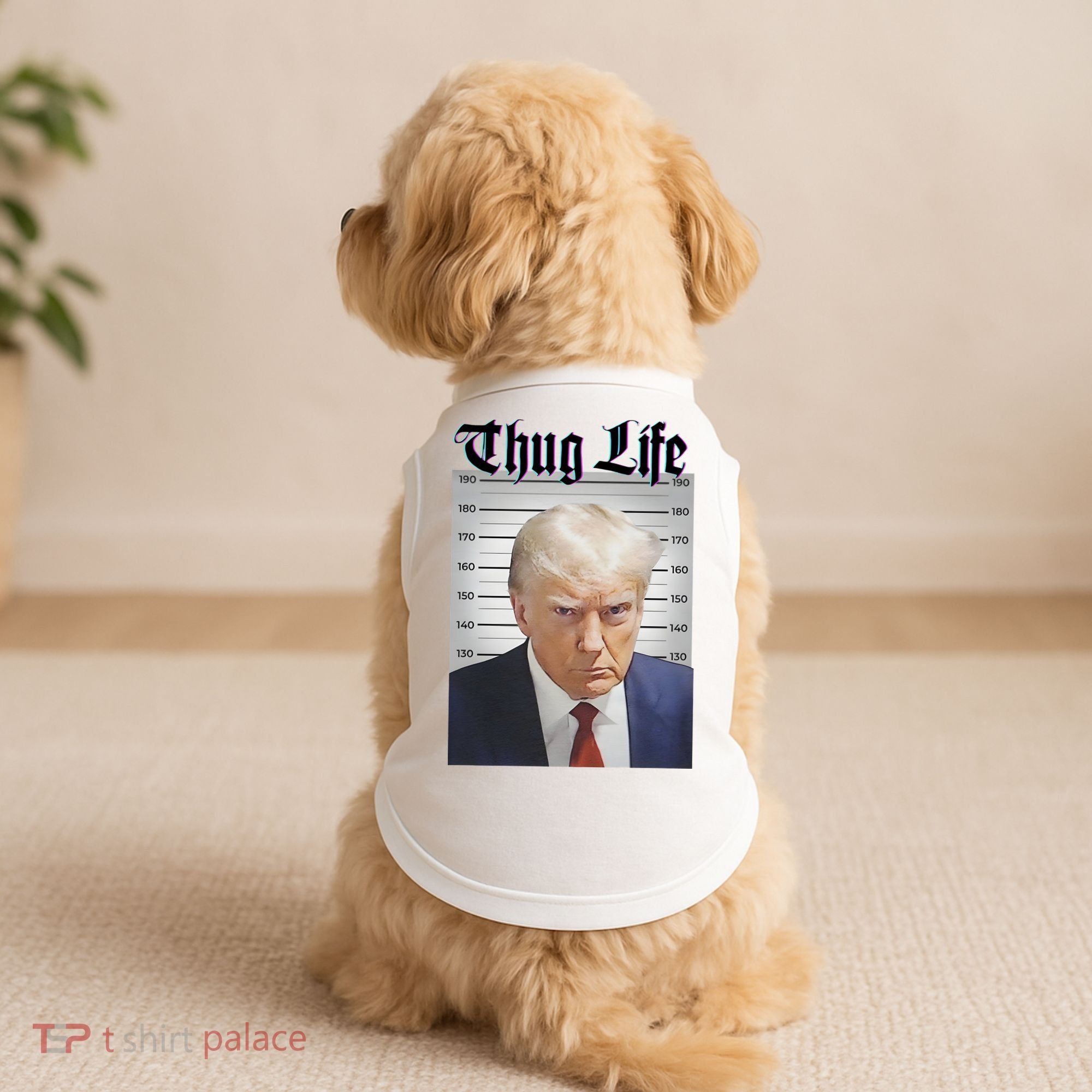Funny Donald Trump Thug Life Squad Team Doggie Tank