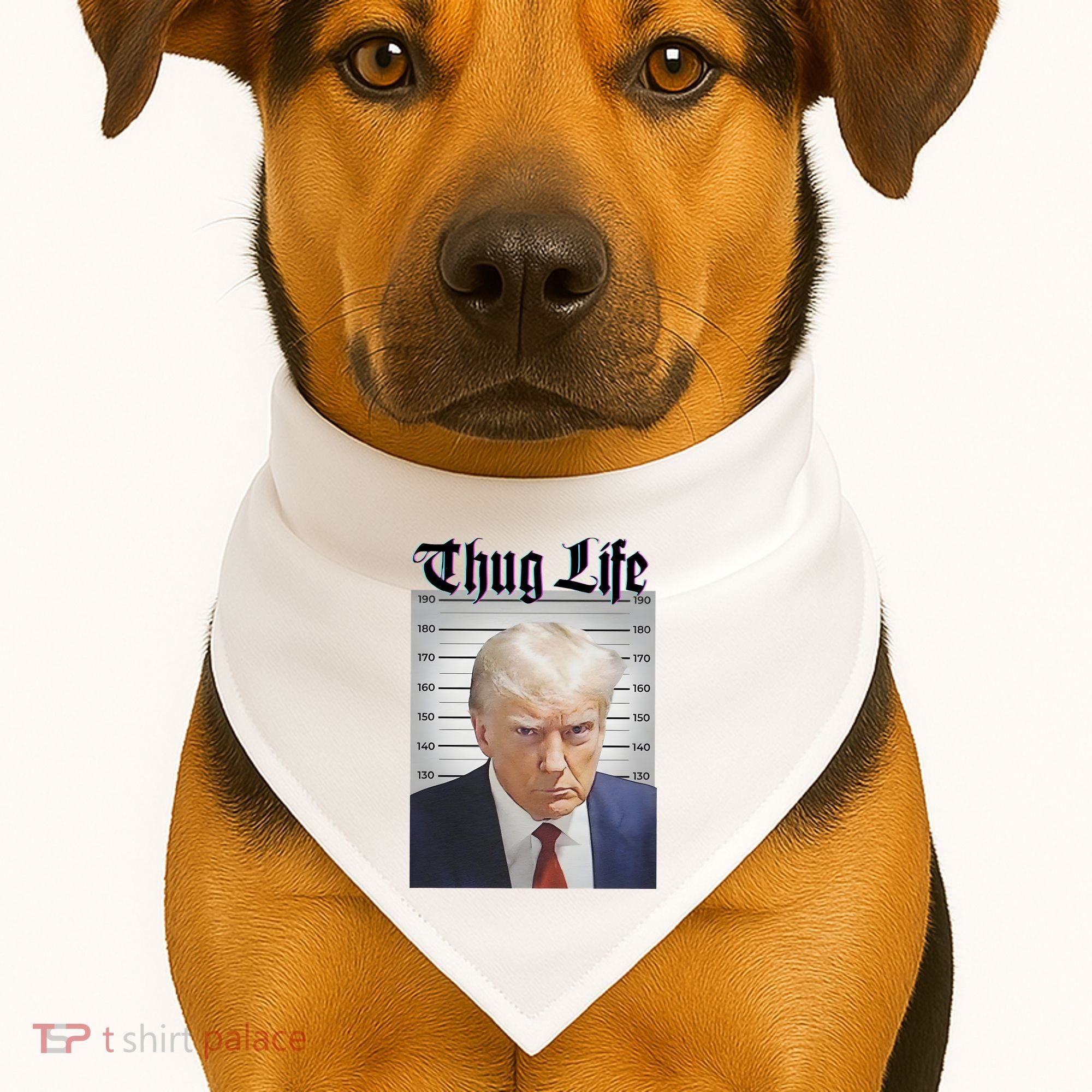 Funny Donald Trump Thug Life Squad Team USA-Made Doggie Bandana