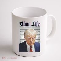 Funny Donald Trump Thug Life Squad Team Coffee Mug thumb 1